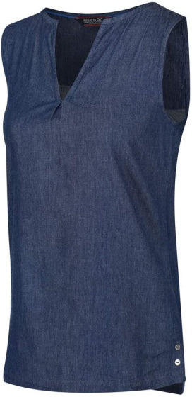 top Jadine mouwloos dames katoen donkerblauw maat 42