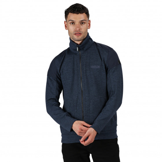vest Carlyle navy heren polyester maat S