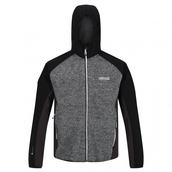 Regatta Vest Garn heren viscose/wol zwart/grijs maat M