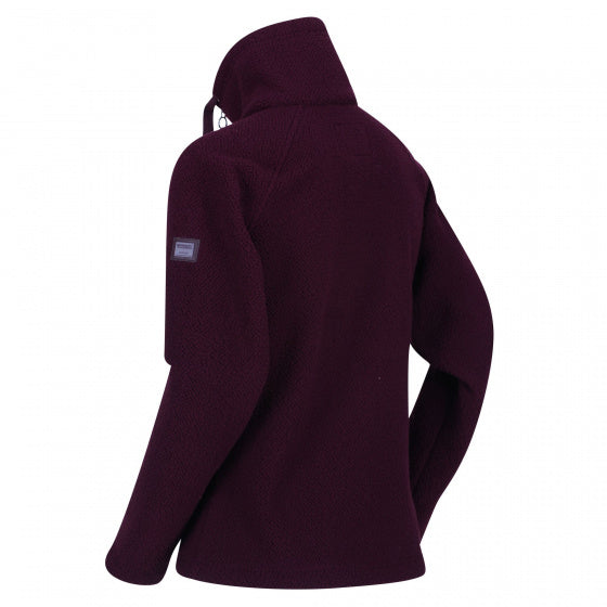 fleecevest Zaylee dames donkerrood maat 34