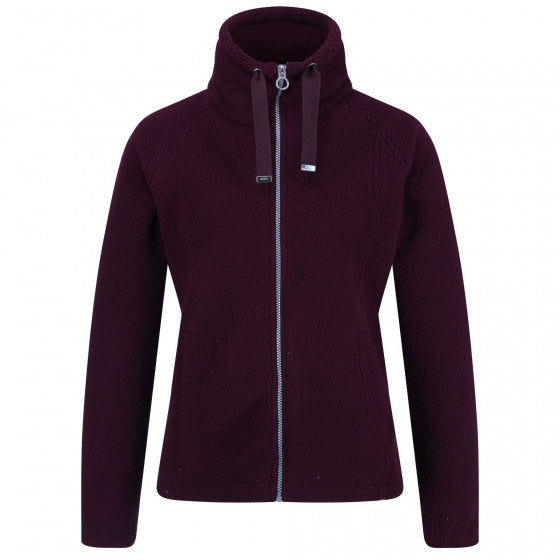 fleecevest Zaylee dames donkerrood maat 34