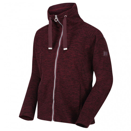 fleecevest Zaylee dames donkerrood maat 34