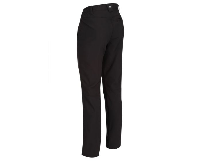 wandelbroek Fenton Softshell dames 84 cm zwart maat 40