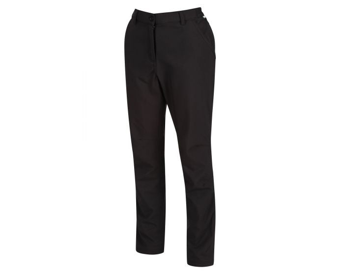 wandelbroek Fenton Softshell dames 84 cm zwart maat 40