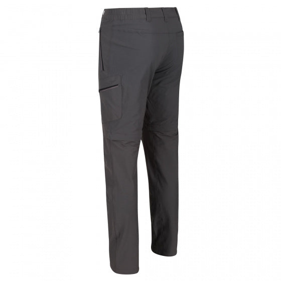 wandelbroek Highton heren polyamide donkergrijs mt 58