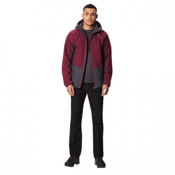 jas Whitlow Stretch heren bordeaux/grijs maat XXXL
