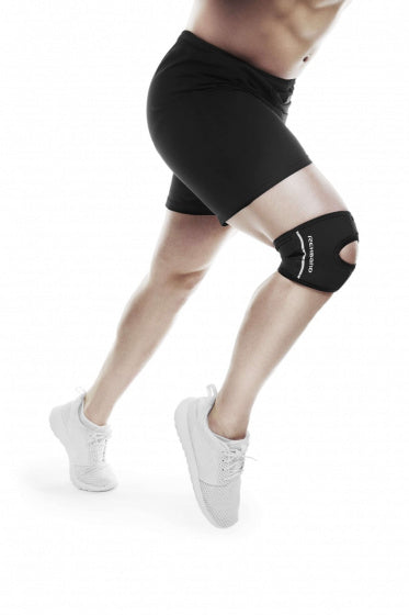 kniebrace UD Patella 5 mm SBR/polyamide zwart maat XL