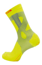 sportsokken Prevent Strain nylon/elastaan geel mt S