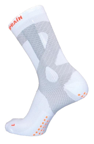sportsokken Prevent Strain nylon/elastaan wit mt S