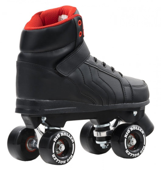 rolschaatsen Kicks Quads unisex zwart maat 42