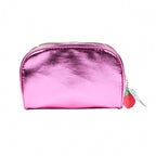etui meisjes 21 x 7 cm polyester roze/zilver
