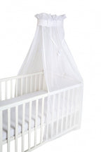 babybedhemel Veilig In Slaap 250 cm katoen wit