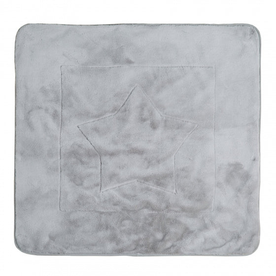 deken Happy Patch 80 x 80 cm katoen grijs/groen