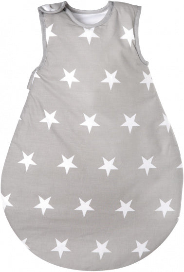 slaapzak Little Stars 4-seizoenen 70 cm katoen grijs/wit