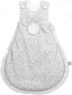 slaapzakken junior 82 cm katoen grijs/wit 2-delig