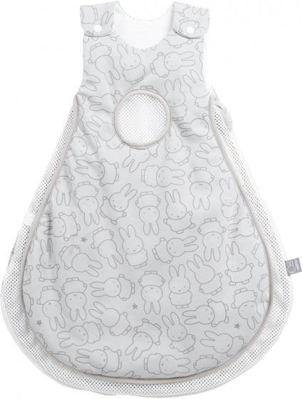 slaapzakken junior 82 cm katoen grijs/wit 2-delig