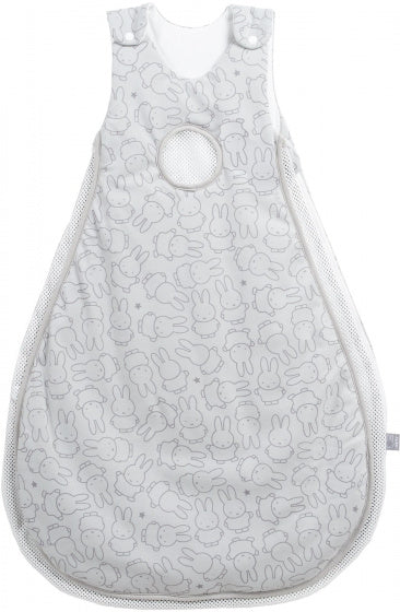 slaapzakken junior 90 cm katoen grijs/wit 2-delig