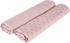 verzorgingsdoeken Lil Planet 120 cm katoen roze 2 stuks