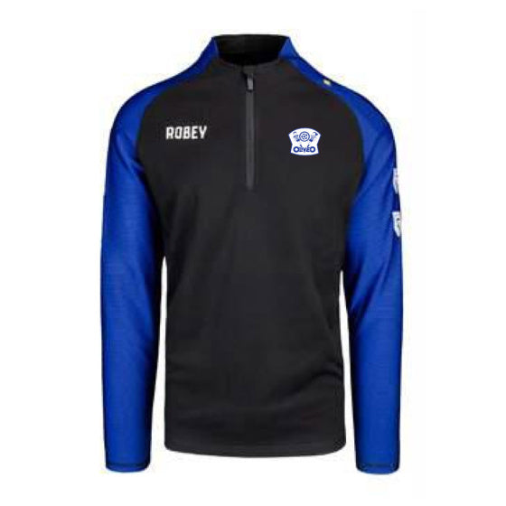 Oliveo Performance Top zwart/blauw junior maat 140