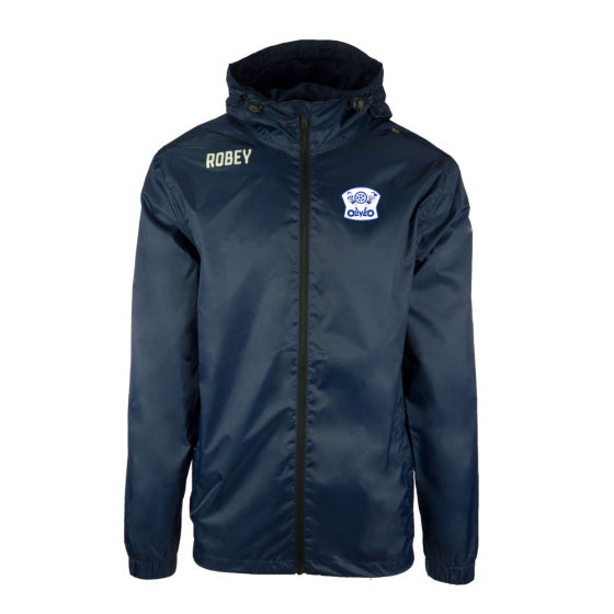 Oliveo Regenjas blauw junior maat 164