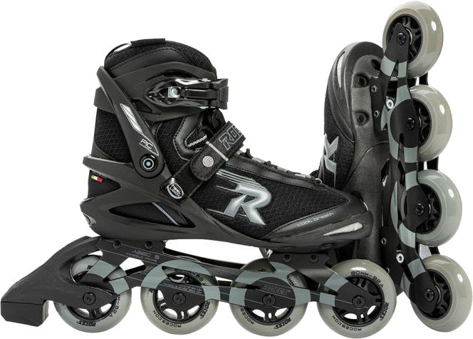 inline skates Pic softboot 82A zwart/grijs maat 38