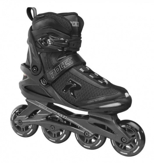 Roces Icon inline skates softboot heren 80 mm 82A zwart maat 37