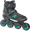 Icon inline skates softboot dames 80 mm 82A zwart/aqua maat 42