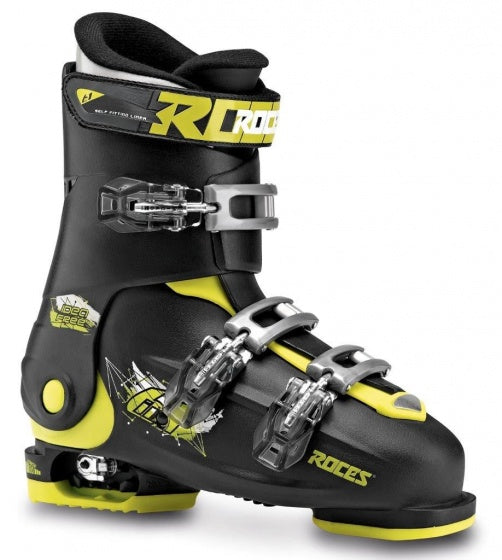 Roces - idea free - skischoenen - kinderen - 22.5-25.5 (36-40) - zwart - groen