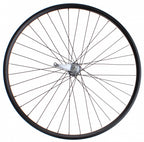 achterwiel 28 inch 36G terugtraprem aluminium zwart