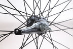 achterwiel 28 inch 36G terugtraprem aluminium zwart