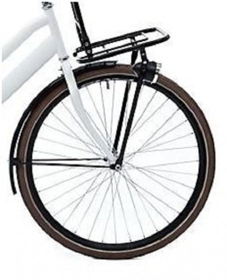 voorwiel 28 inch 36G aluminium zwart