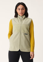 bodywarmer Corrine Pile dames polyester beige mt S