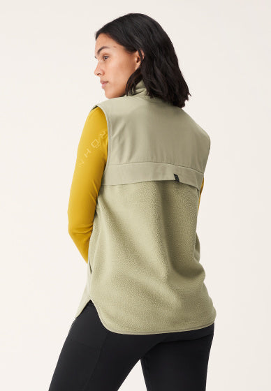 Röhnisch Bodywarmer Corrine Pile dames polyester beige mt M