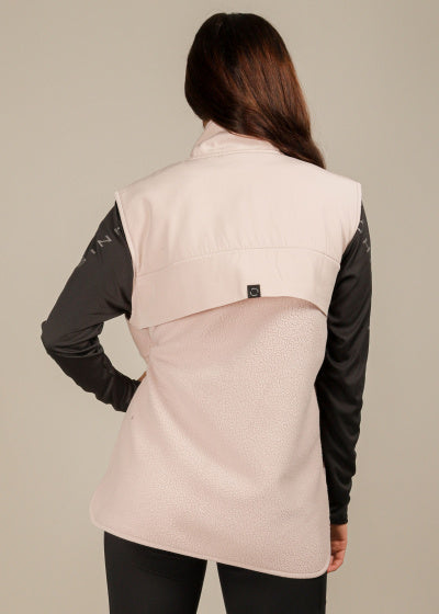 bodywarmer Corrine Pile dames polyester zachtroze mt L