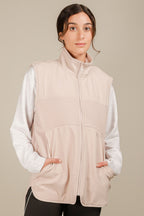 Röhnisch Bodywarmer Corrine Pile dames polyester zachtroze mt XL
