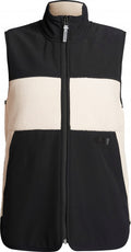 bodywarmer Corrine Pile dames polyester zwart/wit mt 3XL