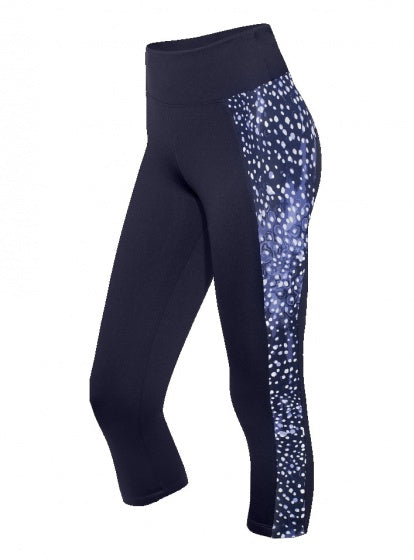 Dot Cire Cut sportlegging dames blauw maat XS
