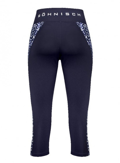 Dot Cire Cut sportlegging dames blauw maat XS