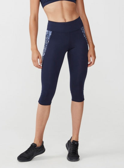 Dot Cire Cut sportlegging dames blauw maat XS