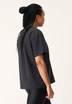 fitness-shirt Soft Tee Leslie dames katoen zwart mt S
