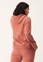 hoodie Essential dames biologisch katoen oudroze mt M
