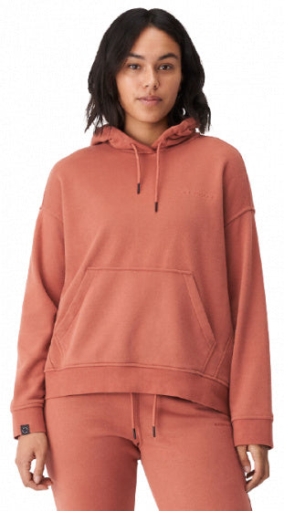 hoodie Essential dames biologisch katoen oudroze mt M