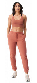 joggingbroek Essential dames katoen/polyester koper maat XL