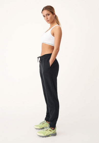 joggingbroek Essential dames katoen/polyester zwart maat XS