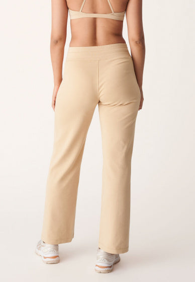 joggingbroek Vinyasa dames modal/katoen beige maat M