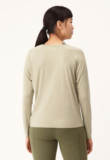 longsleeve Active dames polyester lichtgroen maat XXL