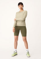 longsleeve Active dames polyester lichtgroen maat 3XL
