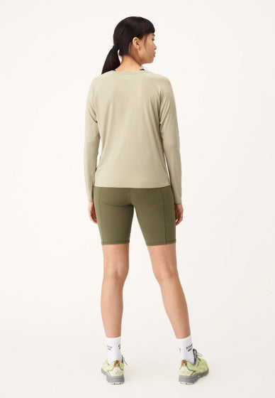 longsleeve Active dames polyester lichtgroen maat XXL