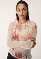 Röhnisch Sportshirt Asana dames polyester roze maat XS
