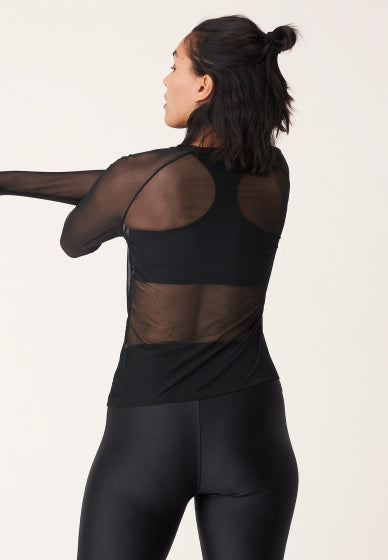 Röhnisch Sportshirt Asana dames polyester zwart maat M